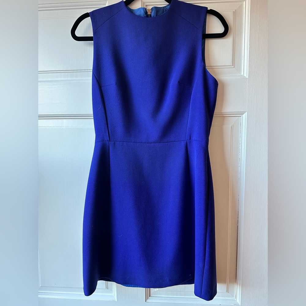 French Connection Cobalt Blue Cocktail Dress Back Zipper Detail